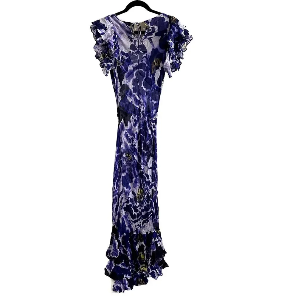 Rat & Boa Lucille Floral Maxi Dress Purple Orchid - Picture 3 of 5